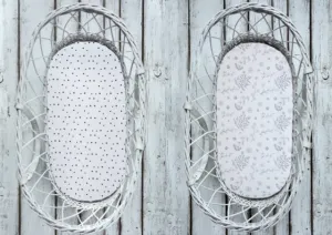 Prestieradlo Sleepee We Care do kočíka, košíka a kolísky bodky/Bloom
