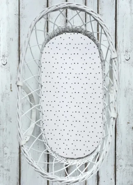 Prestieradlo Sleepee We Care do kočíka, košíka a kolísky bodky/Bloom