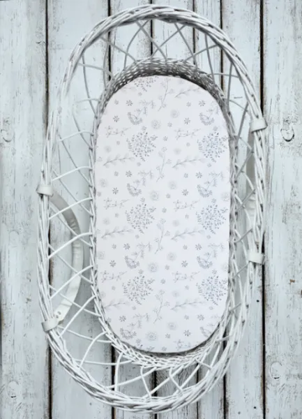 Prestieradlo Sleepee We Care do kočíka, košíka a kolísky bodky/Bloom