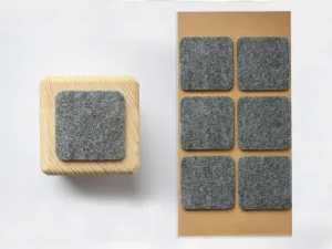 Benlemi Filcové podložky 4x4 cm na nohy nábytku, 6 ks