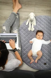 Hracia podložka Sleepee Royal baby Playing Mat modrá