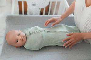 Zavinovačka Sleepee First Step Swaddle s čiapočkou zadarmo Eucalyptus