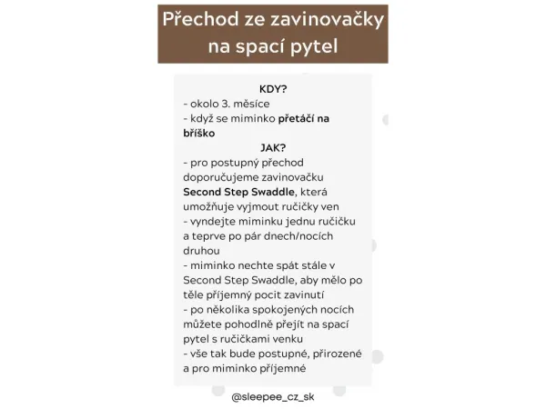 Zavinovačka Sleepee First Step Swaddle s čiapočkou zadarmo Eucalyptus