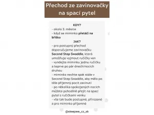 Zavinovačka Sleepee First Step Swaddle s čiapočkou zadarmo Eucalyptus