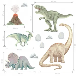 Samolepky na stenu do detskej izby DINOSAURI