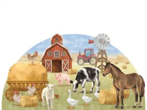 Nástenná samolepka ZVIERATKA NA FARME