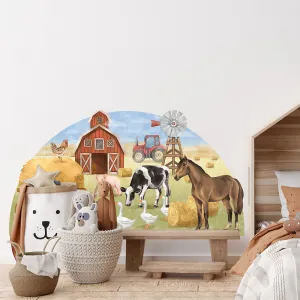 Nástenná samolepka ZVIERATKA NA FARME