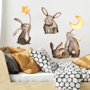 Nálepky na stenu ZAJAČCI do detskej izby