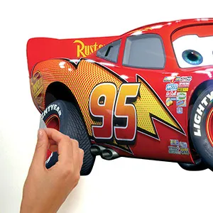 Dekoratívna nálepka do detskej izby BLESK MCQUEEN z filmu Autá