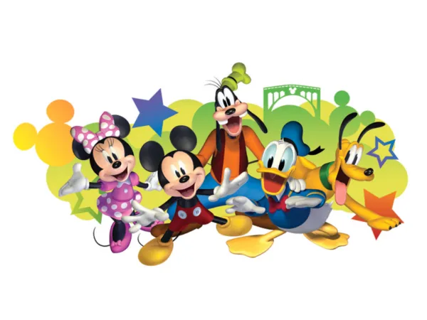 Nálepky na stenu s Disney motívom MICKEY MOUSE s menom vášho dieťaťa