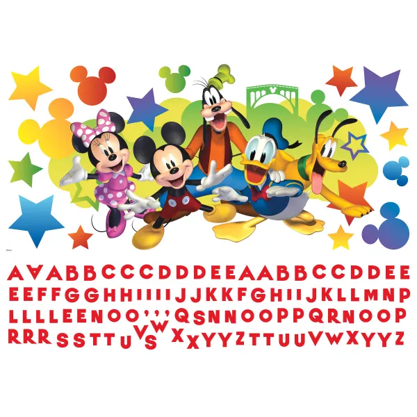 Nálepky na stenu s Disney motívom MICKEY MOUSE s menom vášho dieťaťa