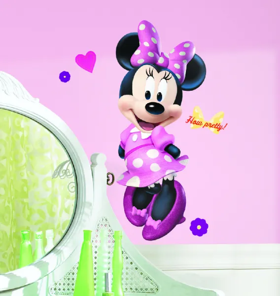 Samolepka na stenu s Disney motívom MYŠKA MINNIE