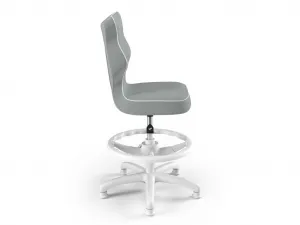 Detská ergonomická stolička k písaciemu stolu SIVÁ Zvoľte rozmer: dieťa 133 - 159 cm (výška stola 70 - 82 cm)