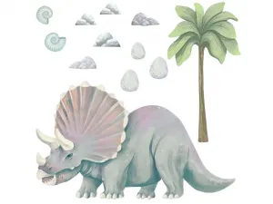 Nálepky na stenu do detskej izby TRICERATOPS