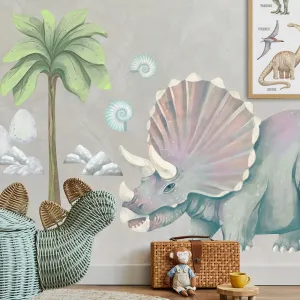 Nálepky na stenu do detskej izby TRICERATOPS