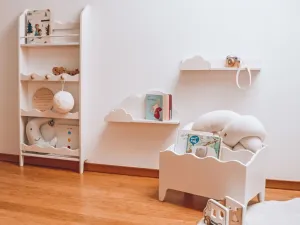 Detský úložný box na knižky Zvoľte farbu: Nelakovaná
