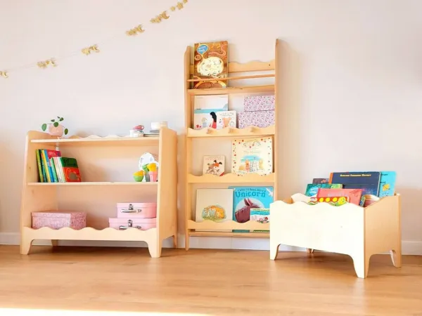 Detský úložný box na knižky Zvoľte farbu: Nelakovaná