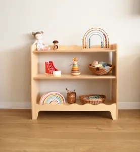Detský Montessori policový regál Zvoľte farbu: Nelakovaná