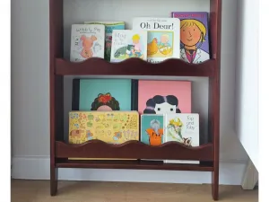 Detský Montessori regál na knihy a hračky Zvoľte farbu: Nelakovaná