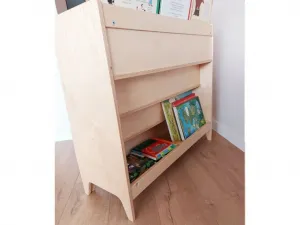 Montessori knižnica do detskej izby s počítadlom Zvoľte farbu: Nelakovaná