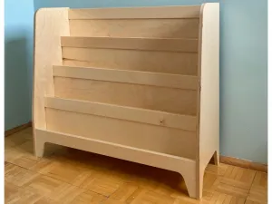 Montessori knižnica do detskej izby s počítadlom Zvoľte farbu: Nelakovaná