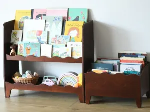 Montessori knižnica do detskej izby s počítadlom Zvoľte farbu: Nelakovaná