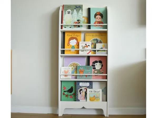 Montessori organizér na knihy do detskej izby Zvoľte farbu: Nelakovaná