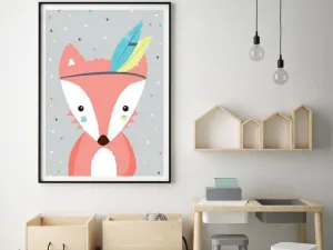 Detský plagát LÍŠKA na stenu Zvoľte rozmer: 20 x 30 cm