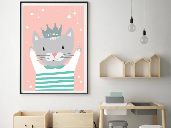 Plagát MAČKA do detskej izby Zvoľte rozmer: 30 x 40 cm