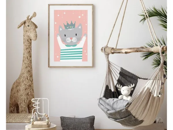 Plagát MAČKA do detskej izby Zvoľte rozmer: 30 x 40 cm