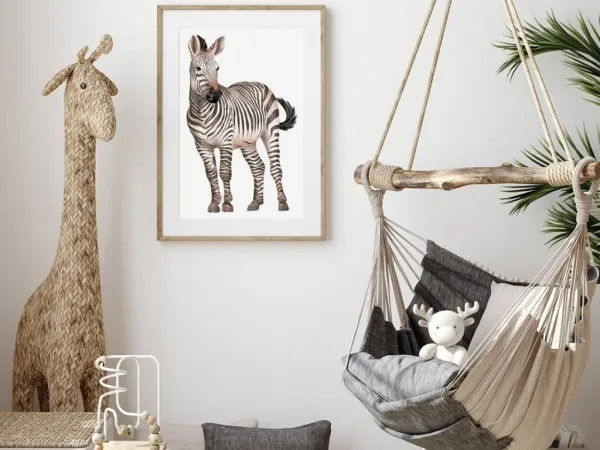 Plagát ZEBRA do detskej izby Zvoľte rozmer: 20 x 30 cm