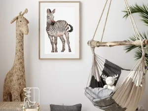 Plagát ZEBRA do detskej izby Zvoľte rozmer: 20 x 30 cm