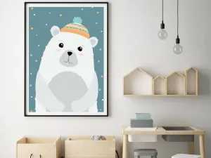 Plagát na stenu POLÁRNY MEDVEĎ do detskej izby Zvoľte rozmer: 30 x 40 cm