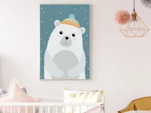 Plagát na stenu POLÁRNY MEDVEĎ do detskej izby Zvoľte rozmer: 30 x 40 cm