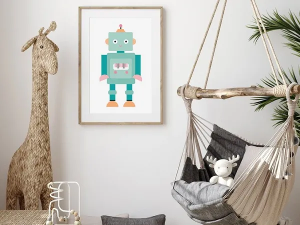 Detský plagát ROBOT na stenu Zvoľte rozmer: 20 x 30 cm