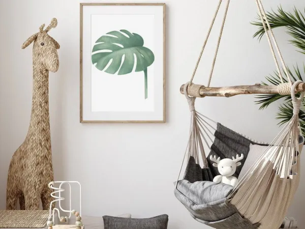 Plagát na stenu MONSTERA do detskej izby Zvoľte rozmer: 30 x 40 cm