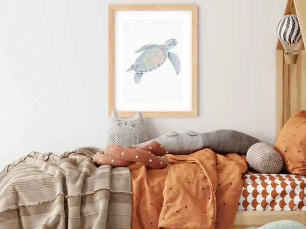 Plagát na stenu KORYTNAČKA do detskej izby Zvoľte rozmer: 20 x 30 cm