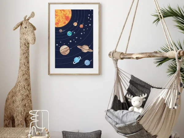 Plagát SLNEČNÁ SÚSTAVA do detskej izby Zvoľte rozmer: 20 x 30 cm