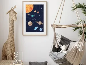Plagát SLNEČNÁ SÚSTAVA do detskej izby Zvoľte rozmer: 20 x 30 cm