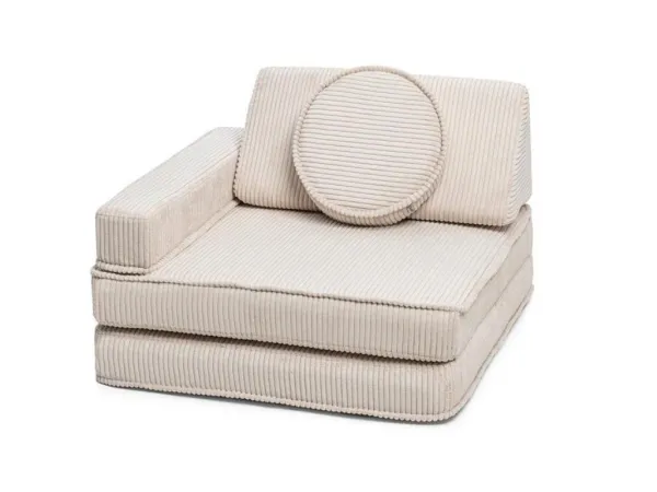 Rozkladacie penové kreslo z menčestra ARMCHAIR Zvoľte farbu: Hnedá