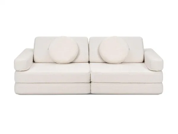 Veľký multifunkčný skladací bunker z bouclé SOFA Zvoľte farbu: Béžová