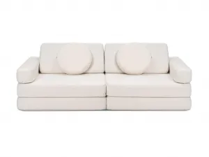 Veľký multifunkčný skladací bunker z bouclé SOFA Zvoľte farbu: Béžová