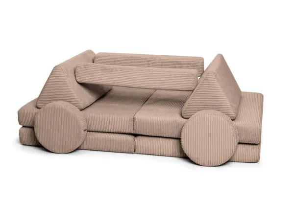 Veľký multifunkčný skladací bunker z menčestra SOFA PURE Zvoľte farbu: Krémová