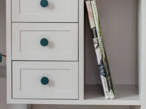 Písací stôl so šuplíkmi do detskej izby VINTAGE kašmírový