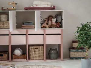 Úložná komoda nielen do detskej izby TWEENS koralová