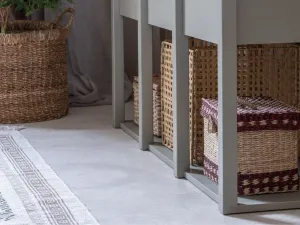 Detská šatníková skriňa so šuplíkmi, tyčou a policami TWEENS eukalyptová