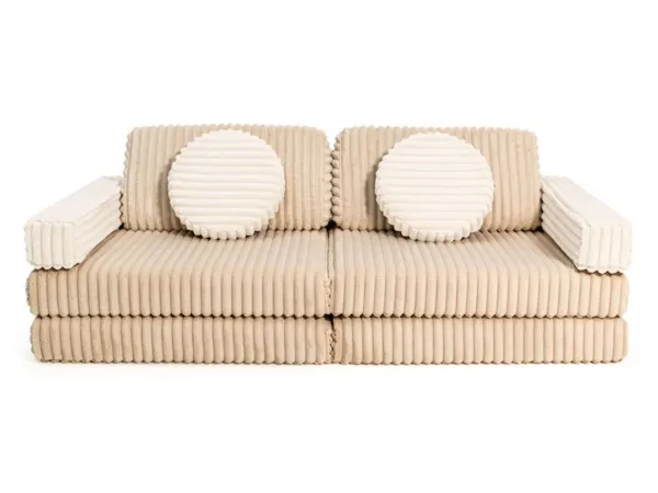 Multifunkčná skladacia pohovka SOFA z menčestra Zvoľte farbu: Krémová