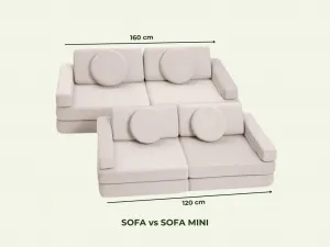 Multifunkčná skladacia pohovka SOFA z menčestra Zvoľte farbu: Krémová