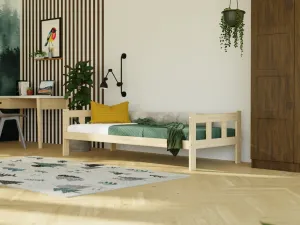 Benlemi Postele FENCE 2v1 pre dve deti Zvoľte farbu: Nelakovaná, Zvoľte rozmer: 90x200 cm