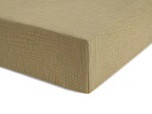 Jednolôžkové prestieradlo z mušelínu 90x200 cm Zvoľte farbu: Modrá